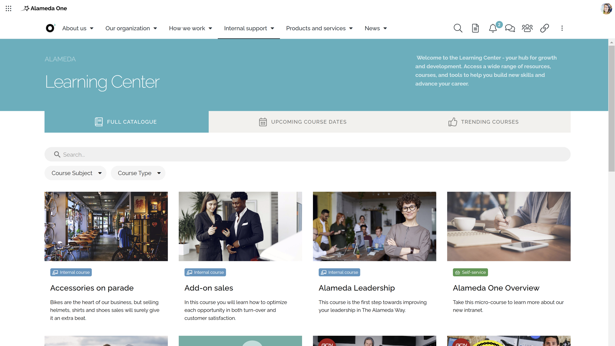 HR Intranet Best Practice: Employee engagement software with integrated learning hubs provides training resources and supports skills development.