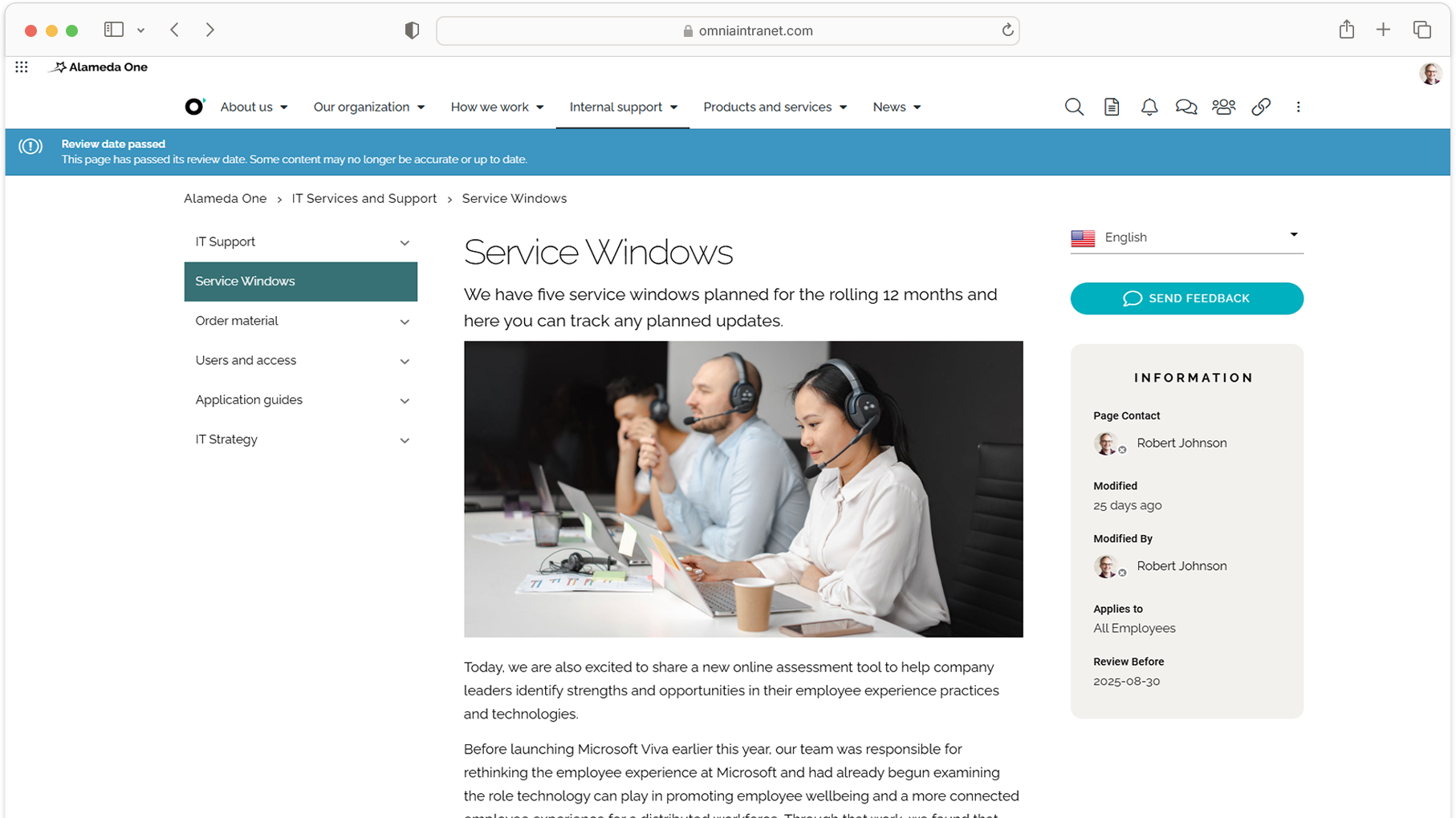 Page Review & Suspend - Stay on top of content freshness with automated page reviews, notifications, and suspension options.