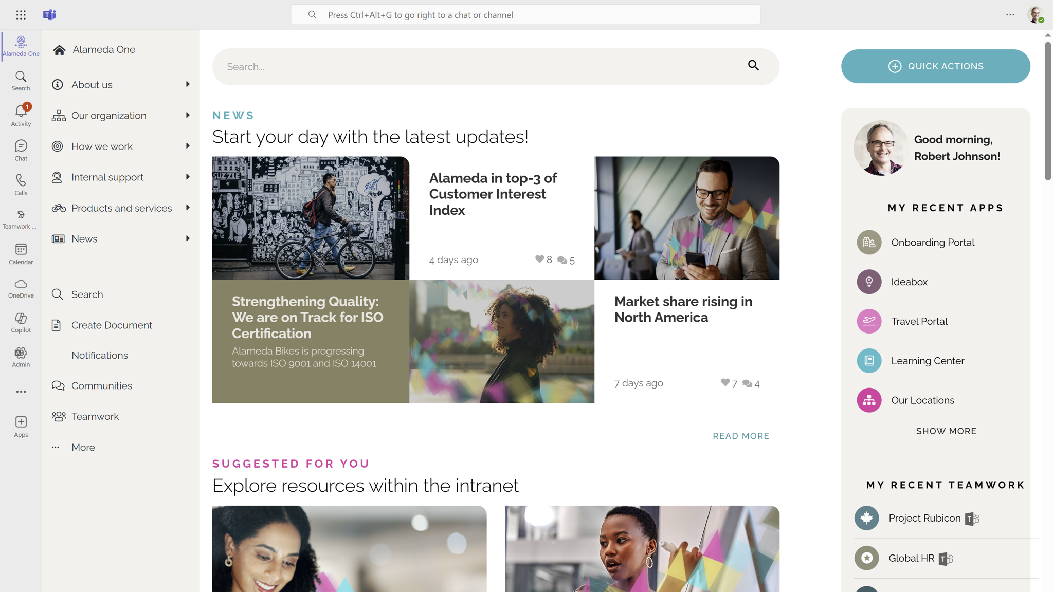 Intranet trend demonstrating Microsoft 365 integration within a modern intranet platform Intranet trend demonstrating Microsoft 365 integration within a modern intranet platform